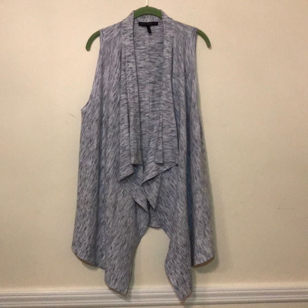 Whbm grey sweater vest
